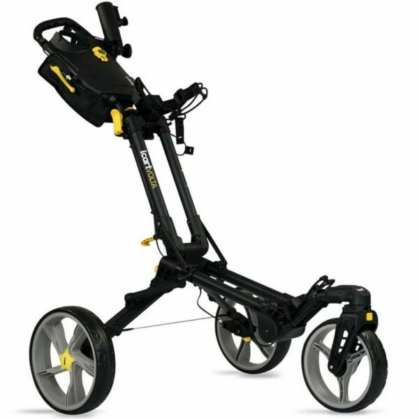I-Cart Volta 360 3 Wheel Push Trolley – Black 1 I-Cart Volta 360 3 Wheel Push Trolley – Black