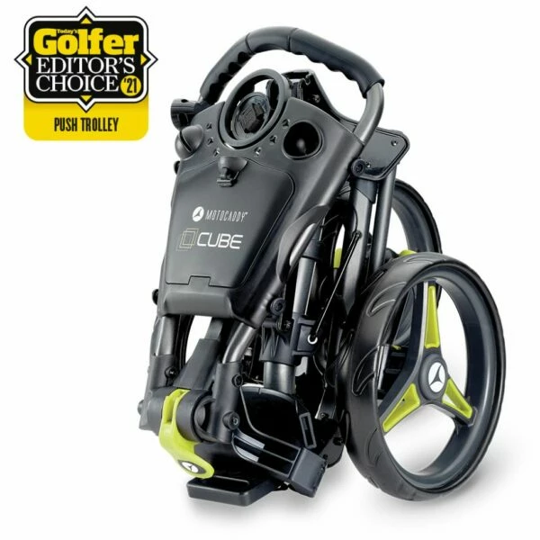 Motocaddy Cube Push Trolley 2022 ( Graphite/Lime) 1 Motocaddy Cube Push Trolley 2022 ( Graphite/Lime)